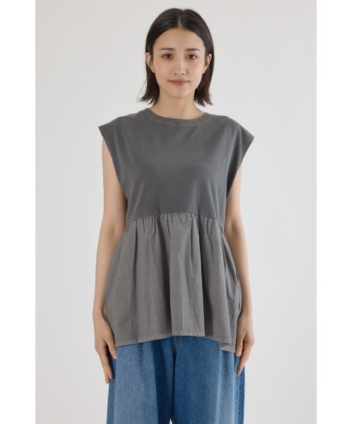 RODEO CROWNS WIDE BOWL（ロデオクラウンズワイドボウル）の「ピグメント切替フレアタンクトップ（タンクトップ・レディース・ミント/オフホワイト/ライトピンク/ブラック・FREE）」の15枚目の写真