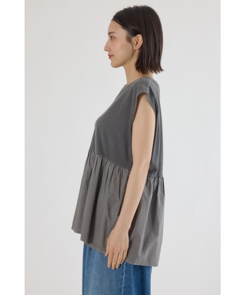 RODEO CROWNS WIDE BOWL（ロデオクラウンズワイドボウル）の「ピグメント切替フレアタンクトップ（タンクトップ・レディース・ミント/オフホワイト/ライトピンク/ブラック・FREE）」の16枚目の写真