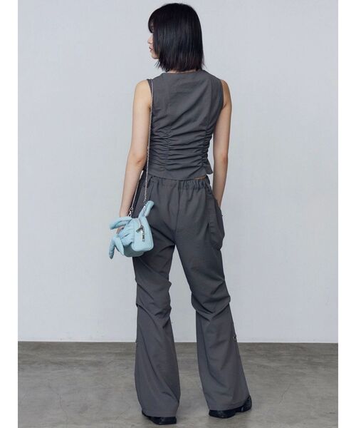 EMODA（エモダ）の「リボンギャザートップ（Tシャツ/カットソー・レディース・その他/ブラック/グレー・FREE）」の12枚目の写真