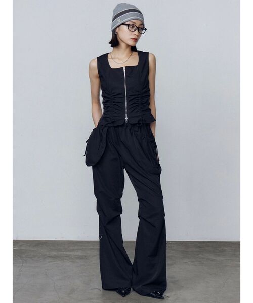 EMODA（エモダ）の「リボンギャザートップ（Tシャツ/カットソー・レディース・その他/ブラック/グレー・FREE）」の21枚目の写真