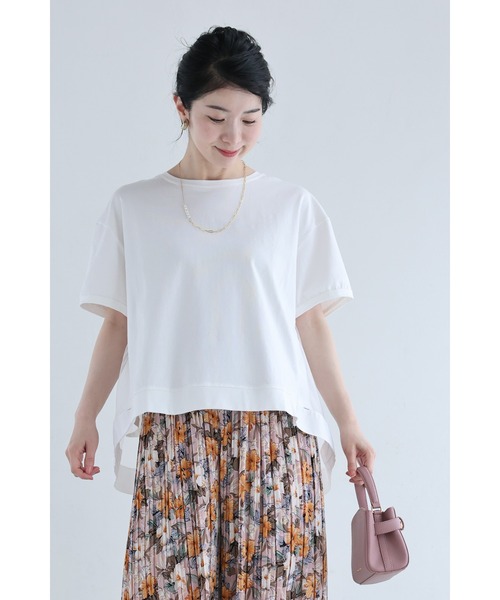cawaii（カワイイ）の「（黒）後ろ下がりベールのTシャツトップス（Tシャツ/カットソー・レディース・ブラック/ダークグレー/ホワイト・FREE）」の15枚目の写真