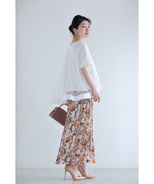 cawaii（カワイイ）の「（黒）後ろ下がりベールのTシャツトップス（Tシャツ/カットソー・レディース・ブラック/ダークグレー/ホワイト・FREE）」の19枚目の写真