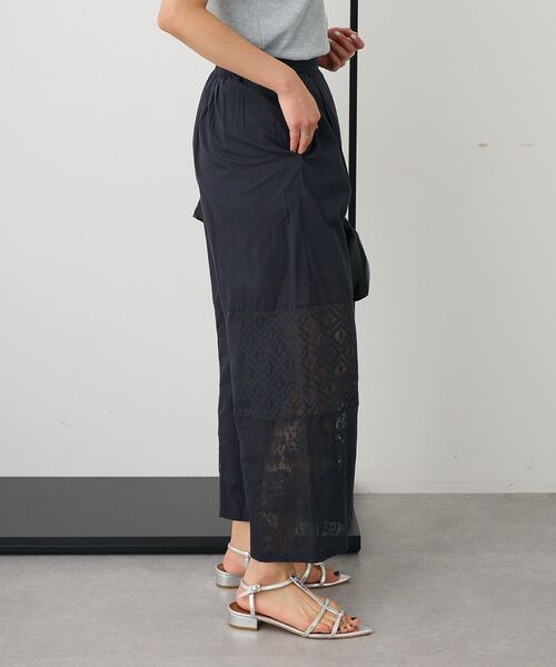 CRAFT STANDARD BOUTIQUE（クラフトスタンダードブティック）の「レースパッチワークパンツ（その他パンツ・レディース・アイボリー/ブラック・FREE）」の7枚目の写真