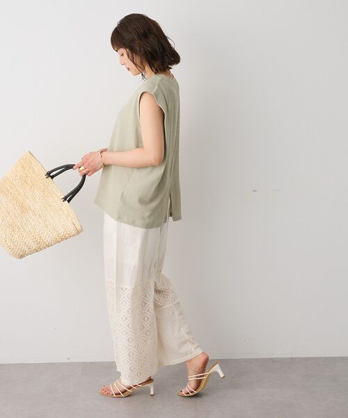 CRAFT STANDARD BOUTIQUE（クラフトスタンダードブティック）の「レースパッチワークパンツ（その他パンツ・レディース・アイボリー/ブラック・FREE）」の19枚目の写真