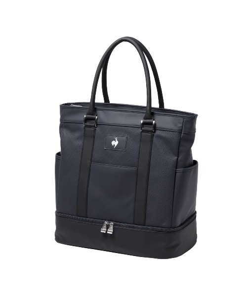 le coq sportif GOLF(ルコックスポルティフゴルフ)の「【le coq sportif GOLF】二層式ボストンバッグ(シューズ収納可能) ゴルフバック(ボストンバッグ・メンズ・ホワイト/ブラック/ネイビー・F)」の3枚目の写真