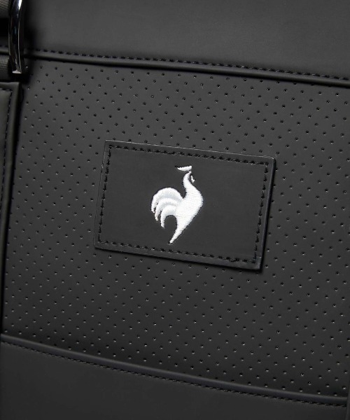 le coq sportif GOLF(ルコックスポルティフゴルフ)の「【le coq sportif GOLF】二層式ボストンバッグ(シューズ収納可能) ゴルフバック(ボストンバッグ・メンズ・ホワイト/ブラック/ネイビー・F)」の10枚目の写真