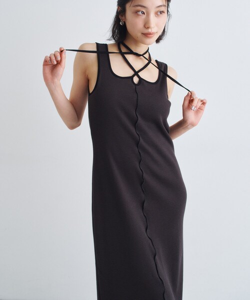 chic border jersey dress（ワンピース）｜CODE A（コードエー