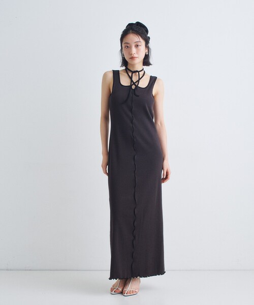 chic border jersey dress（ワンピース）｜CODE A（コードエー