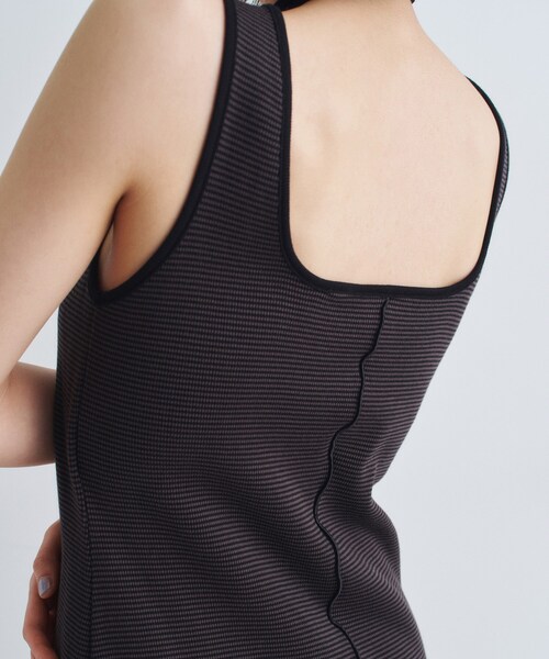 CODE A(コードエー)の「chic border jersey dress(ワンピース・レディース・ブラック系2/ホワイト系3/ブラウン系その他3・00)」の12枚目の写真
