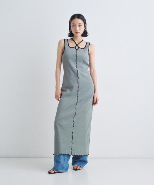 chic border jersey dress（ワンピース）｜CODE A（コードエー