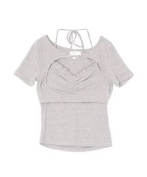 EATME | ホルターネックレイヤードリブTOP(Tシャツ/カットソー)