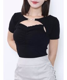 EATME | ホルターネックレイヤードリブTOP(Tシャツ/カットソー)