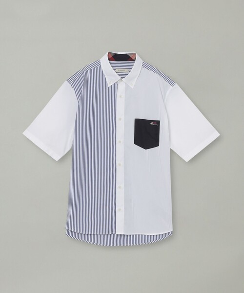CB CRESTBRIDGE(シービークレストブリッジ)の「ヘッジホッグハーフスリーブシャツ(シャツ/ブラウス・レディース・オフホワイト/ブルー系その他4・1/2/3)」の10枚目の写真