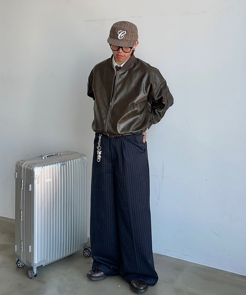 MandO(Auntie Rosa)(エムオー)の「ヴィンテージライクレザーブルゾン(ブルゾン・メンズ・ダークブラウン/ブラック・LARGE/MEDIUM)」の11枚目の写真