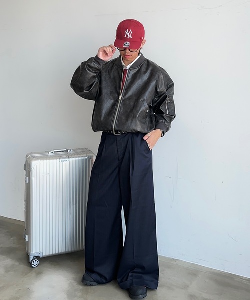 MandO(Auntie Rosa)(エムオー)の「ヴィンテージライクレザーブルゾン(ブルゾン・メンズ・ダークブラウン/ブラック・LARGE/MEDIUM)」の21枚目の写真