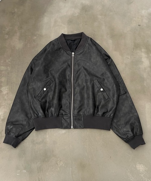 MandO(Auntie Rosa)(エムオー)の「ヴィンテージライクレザーブルゾン(ブルゾン・メンズ・ダークブラウン/ブラック・LARGE/MEDIUM)」の13枚目の写真