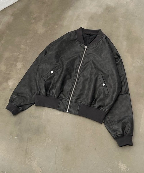 MandO(Auntie Rosa)(エムオー)の「ヴィンテージライクレザーブルゾン(ブルゾン・メンズ・ダークブラウン/ブラック・LARGE/MEDIUM)」の14枚目の写真