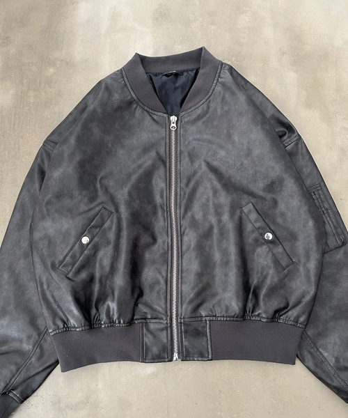 MandO(Auntie Rosa)(エムオー)の「ヴィンテージライクレザーブルゾン(ブルゾン・メンズ・ダークブラウン/ブラック・LARGE/MEDIUM)」の16枚目の写真