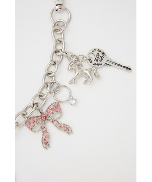 SLY(スライ)の「RANDOM CHARM DECO CHAIN ランダム チャーム デコ チェーン(チャーム・レディース・シルバー・FREE)」の2枚目の写真