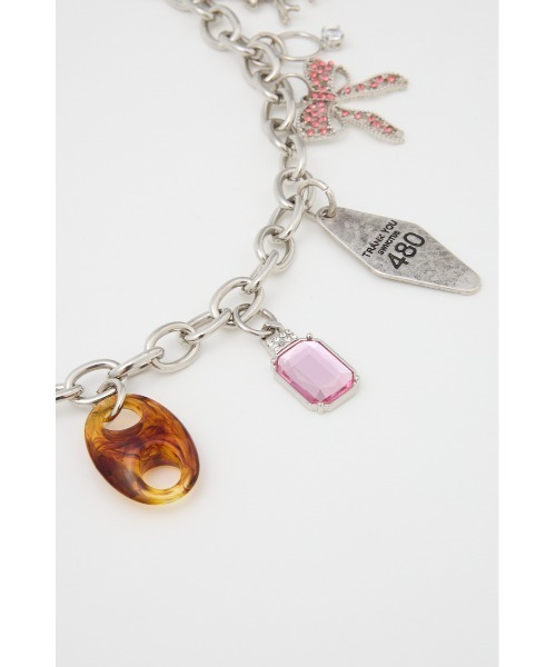 SLY(スライ)の「RANDOM CHARM DECO CHAIN ランダム チャーム デコ チェーン(チャーム・レディース・シルバー・FREE)」の3枚目の写真