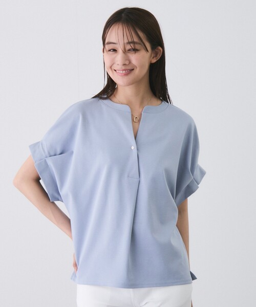 Jayro(ジャイロ)の「釦付きタックスリーブプルオーバー(Tシャツ/カットソー・レディース・ホワイト系その他/ブラック/グリーン/ブルー・M)」の8枚目の写真