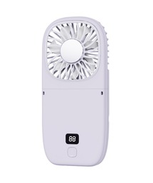 SAISON DE PAPILLON（セゾンドパピヨン）の「5WAY仕様◎薄型ハンディファン 首掛け 卓上 折りたたみ スマホスタンド モバイルバッテリー（生活家電）」