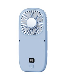 SAISON DE PAPILLON（セゾンドパピヨン）の「5WAY仕様◎薄型ハンディファン 首掛け 卓上 折りたたみ スマホスタンド モバイルバッテリー（生活家電）」