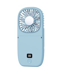 SAISON DE PAPILLON（セゾンドパピヨン）の「5WAY仕様◎薄型ハンディファン 首掛け 卓上 折りたたみ スマホスタンド モバイルバッテリー（生活家電）」