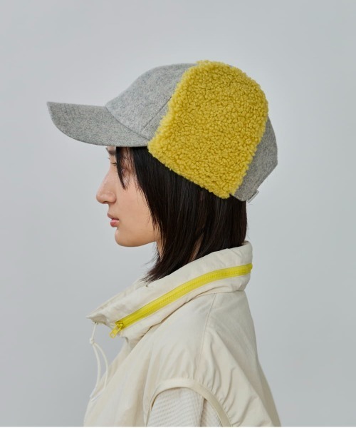 OVERRIDE(オーバーライド)の「OVERRIDE MELTON EARFLAP 6P CAP / オーバーライド(キャップ・レディース・グレー/ワイン/ブラック/キャメル・57~59cm)」の19枚目の写真