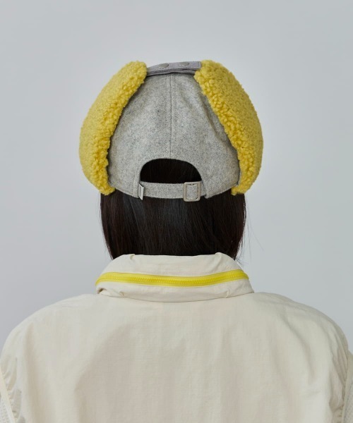 OVERRIDE(オーバーライド)の「OVERRIDE MELTON EARFLAP 6P CAP / オーバーライド(キャップ・レディース・グレー/ワイン/ブラック/キャメル・57~59cm)」の20枚目の写真