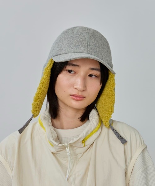 OVERRIDE(オーバーライド)の「OVERRIDE MELTON EARFLAP 6P CAP / オーバーライド(キャップ・レディース・グレー/ワイン/ブラック/キャメル・57~59cm)」の22枚目の写真