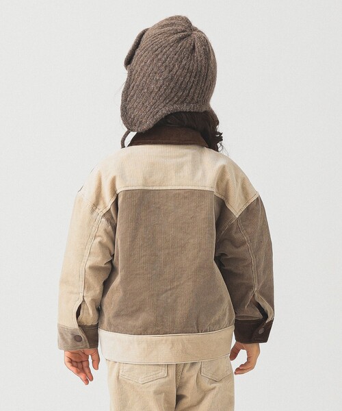 B:MING by BEAMS（ビーミングバイビームス）の「クレイジー コーデュロイ ブルゾン 2025FW（100～140cm）（ブルゾン・キッズ・ホワイト系その他5/ネイビー・120/110/100/140/130）」の5枚目の写真