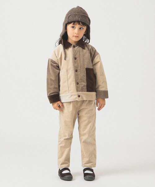 B:MING by BEAMS（ビーミングバイビームス）の「クレイジー コーデュロイ ブルゾン 2025FW（100～140cm）（ブルゾン・キッズ・ホワイト系その他5/ネイビー・120/110/100/140/130）」の10枚目の写真