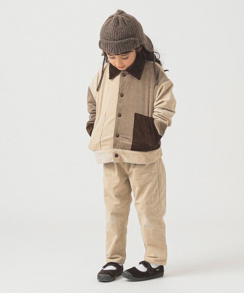 B:MING by BEAMS（ビーミングバイビームス）の「クレイジー コーデュロイ ブルゾン 2025FW（100～140cm）（ブルゾン・キッズ・ホワイト系その他5/ネイビー・120/110/100/140/130）」の11枚目の写真