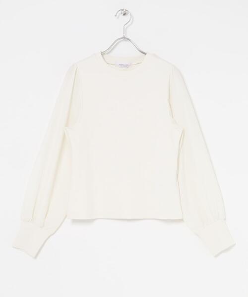 URBAN RESEARCH Sonny Label（アーバンリサーチサニーレーベル）の「『WEB限定』パフスリーブコンビプルオーバー（Tシャツ/カットソー・レディース・ベージュ/ブラック/オフホワイト・FREE）」の8枚目の写真