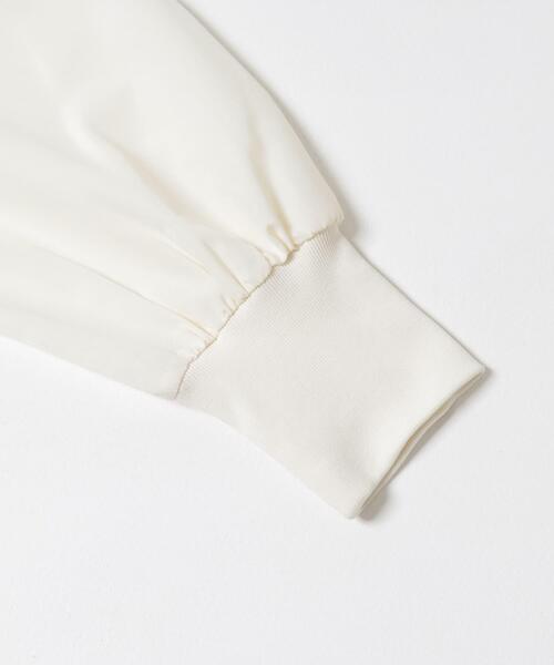 URBAN RESEARCH Sonny Label（アーバンリサーチサニーレーベル）の「『WEB限定』パフスリーブコンビプルオーバー（Tシャツ/カットソー・レディース・ベージュ/ブラック/オフホワイト・FREE）」の9枚目の写真