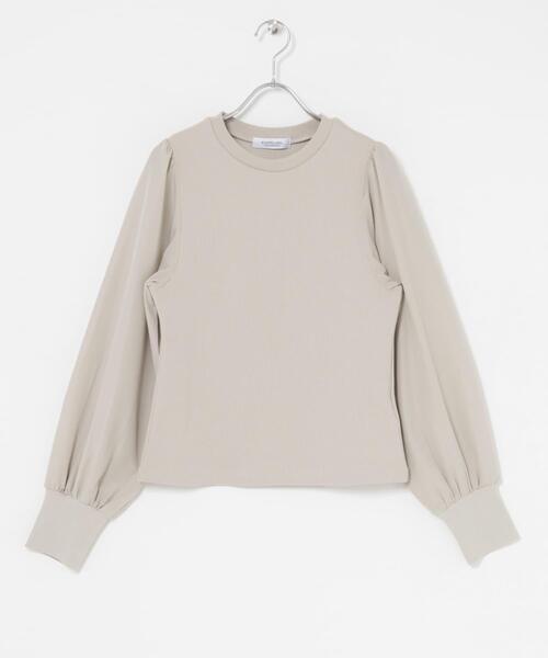 URBAN RESEARCH Sonny Label(アーバンリサーチサニーレーベル)の「『WEB限定』パフスリーブコンビプルオーバー(Tシャツ/カットソー・レディース・ベージュ/ブラック/オフホワイト・FREE)」の6枚目の写真