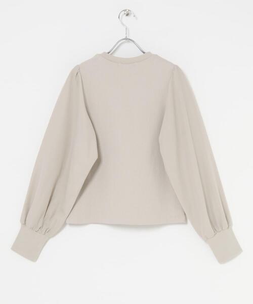 URBAN RESEARCH Sonny Label(アーバンリサーチサニーレーベル)の「『WEB限定』パフスリーブコンビプルオーバー(Tシャツ/カットソー・レディース・ベージュ/ブラック/オフホワイト・FREE)」の8枚目の写真