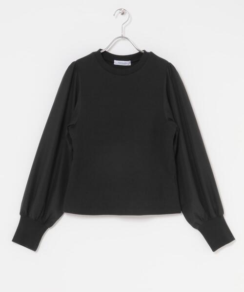 URBAN RESEARCH Sonny Label(アーバンリサーチサニーレーベル)の「『WEB限定』パフスリーブコンビプルオーバー(Tシャツ/カットソー・レディース・ベージュ/ブラック/オフホワイト・FREE)」の18枚目の写真