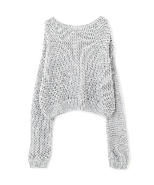 FREE'S MART（フリーズマート）の「◆シアーモヘヤライクラメニット（ニット/セーター・レディース・ホワイト/グレー/ブルー/ボルドー・FREE）」の5枚目の写真