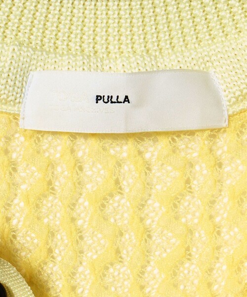 TOGA PULLA（トーガ　プルラ）の「＜TOGA PULLA＞レースニットポロプルオーバー（ニット/セーター・レディース・ブラック/イエロー・36）」の10枚目の写真