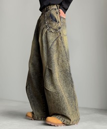 Classical Origin(NVJIW)́yClassical OriginzuCmBv3D^bN_[cfUCobOChfj^3D TuckedDarted Barrel-Leg Wide Denim(fjpc)