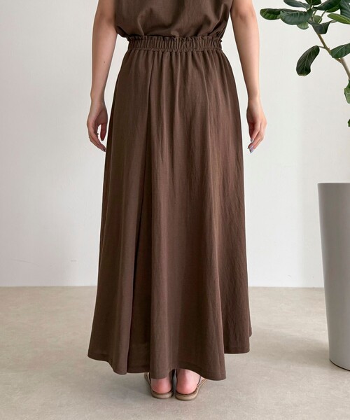 fredy emue（フレディエミュ）の「《セットアップ対応》タンブラー鹿の子フレアースカート（スカート・レディース・アイボリー/ブラウン/チャコールグレー・38/36）」の16枚目の写真