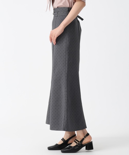 31 Sons de mode（トランテアン　ソン　ドゥ　モード）の「2025秋冬新作 アソート柄ベルト付マーメイドスカート（スカート・レディース・ブラック/グレー/ベージュ/マスタード・M/S）」の9枚目の写真