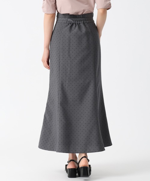 31 Sons de mode（トランテアン　ソン　ドゥ　モード）の「2025秋冬新作 アソート柄ベルト付マーメイドスカート（スカート・レディース・ブラック/グレー/ベージュ/マスタード・M/S）」の10枚目の写真