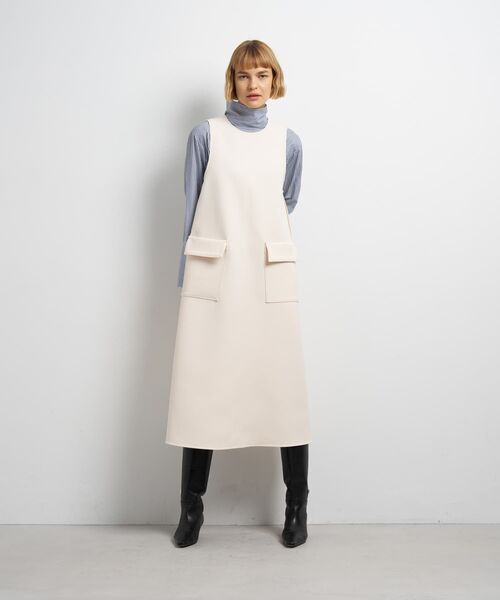 LANVIN en Bleu(ランバンオンブルー)の「トリプルクロスフレアジャンスカワンピース(ワンピース・レディース・オフホワイト/ブラック・38/36)」の11枚目の写真
