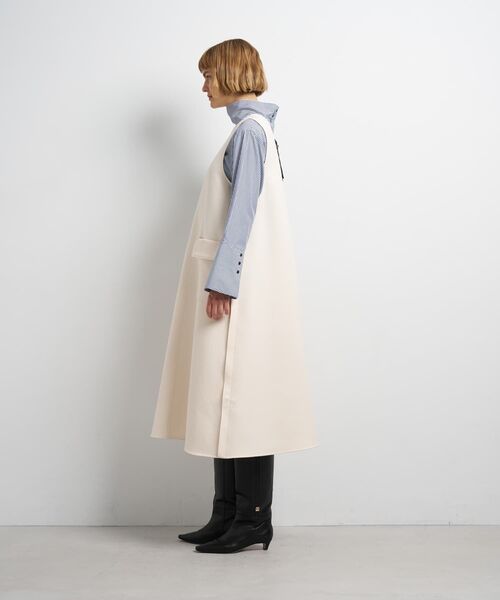 LANVIN en Bleu(ランバンオンブルー)の「トリプルクロスフレアジャンスカワンピース(ワンピース・レディース・オフホワイト/ブラック・38/36)」の12枚目の写真