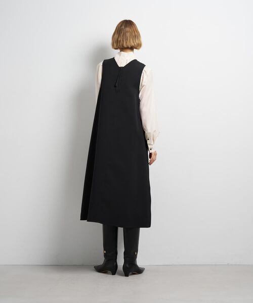 LANVIN en Bleu(ランバンオンブルー)の「トリプルクロスフレアジャンスカワンピース(ワンピース・レディース・オフホワイト/ブラック・38/36)」の5枚目の写真
