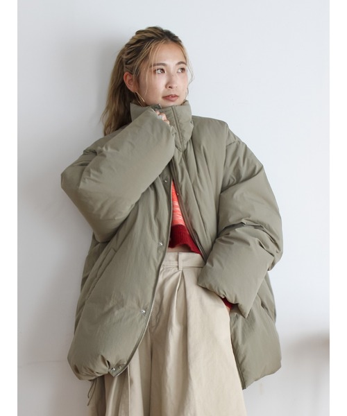 セール】ミドル丈ルーズシルエットダウン（ダウンジャケット/コート