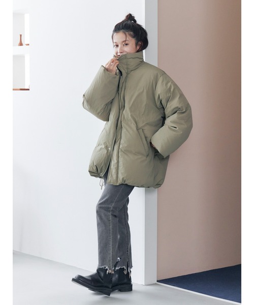 セール】ミドル丈ルーズシルエットダウン（ダウンジャケット/コート